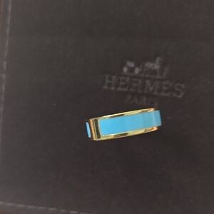 Hermes Gold and Blue Ring.SOLD